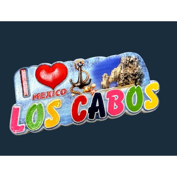 Other - I Love Mexico Los Cabos Colorful Souvenir Magnet For Refrigerator Or Office Deco